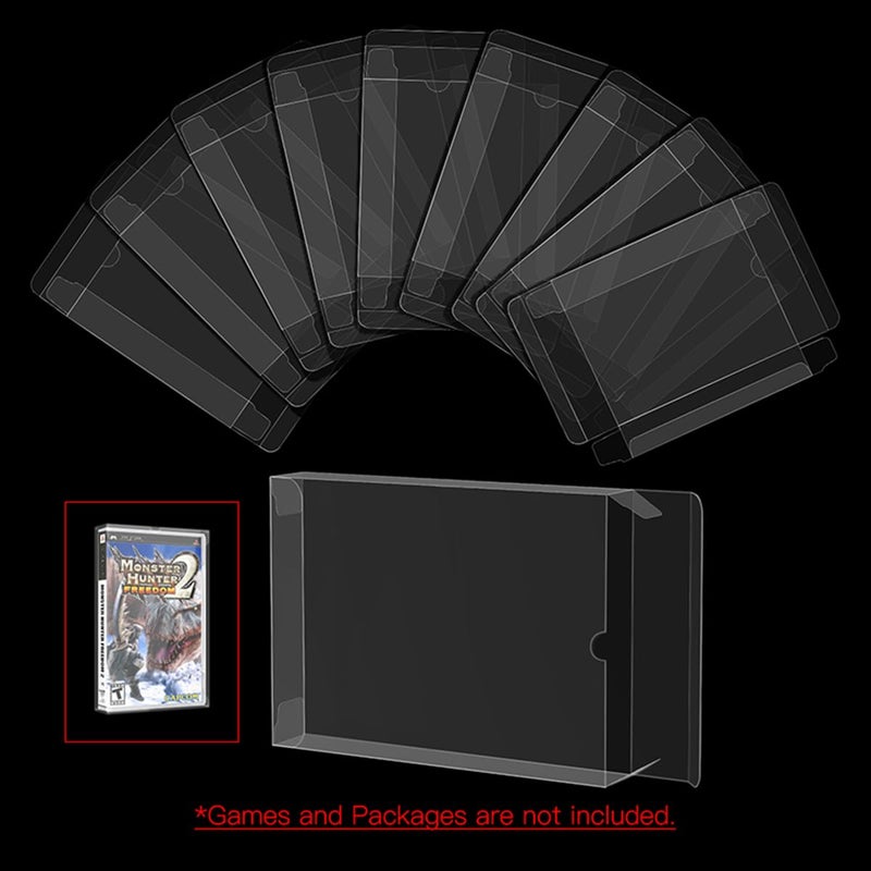 ASTONEY 10 Pcs Clear Transparent Game Card Storage Protection Display Box Protector Compatible with PSP/Playstation Portable CIB Cartridge - Image 4